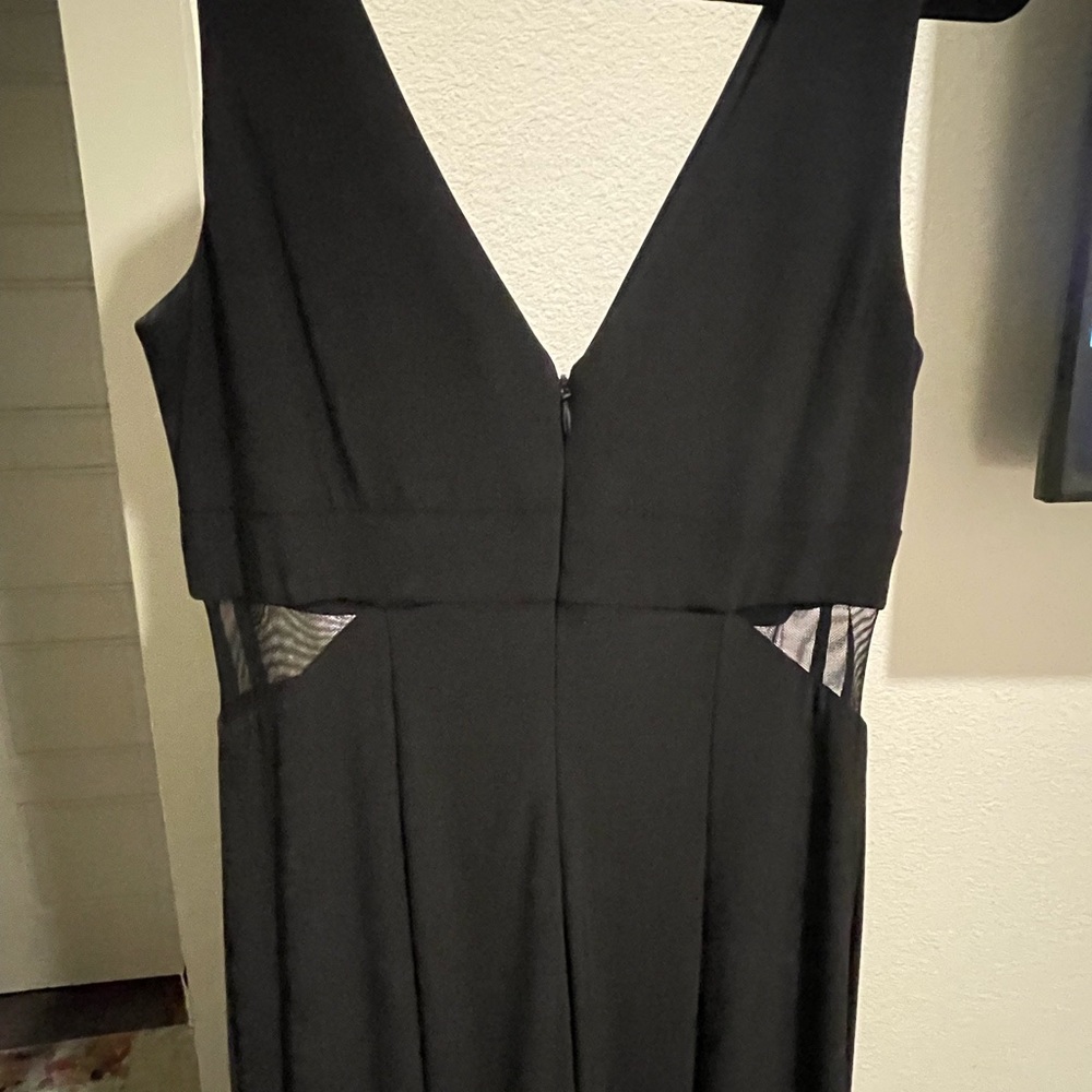 Xscape Black Illusion-Inset Mermaid Gown - Picture 3 of 10